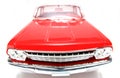 1962 Chevrolet Belair metal scale toy car fisheye frontview Royalty Free Stock Photo