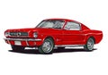 1965 Ford Mustang Fastback Royalty Free Stock Photo