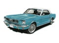 1966 Ford Mustang Royalty Free Stock Photo
