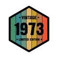 1973 vintage t shirt design vector, vintage design