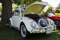 1976 white Volkswagen Beetle Royalty Free Stock Photo