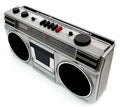 1980s style portable cassette player Royalty Free Stock Photo