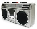 1980s style portable cassette player Royalty Free Stock Photo