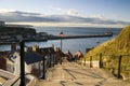 199 steps in Whitby Royalty Free Stock Photo