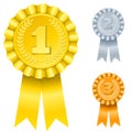 1st; 2nd; 3rd awards Royalty Free Stock Photo