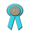 1st place award ribbon Royalty Free Stock Photo