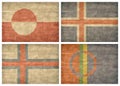 2/2 Nordic countries flags