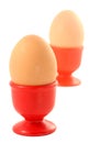 2 egg cups Royalty Free Stock Photo