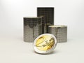 2 Euros coins Royalty Free Stock Photo