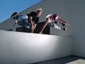 2 Parkour Freerunners Royalty Free Stock Photo