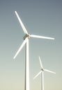 2 wind turbines Royalty Free Stock Photo