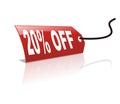 20 persentage off discount Royalty Free Stock Photo