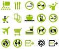 20 pictograms - green