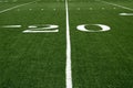 20 yard line Royalty Free Stock Photo