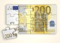 200 Euro Note Puzzle - Top View