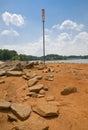2008 Lake Lanier Low Water Levels Royalty Free Stock Photo