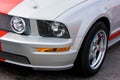 2009 Ford Mustang GT Silver & Red Royalty Free Stock Photo
