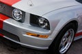 2009 Ford Mustang GT Silver & Red Royalty Free Stock Photo