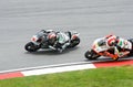 2009 MotoGP 250cc Class Duel For World Champion Royalty Free Stock Photo