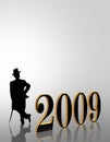 2009 New Years Eve invitation Royalty Free Stock Photo