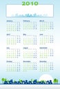 2010 Calendar - construction theme Royalty Free Stock Photo