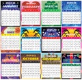 2010 Set of 12 Themed Calendars