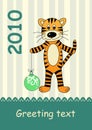2010 year of tiger Royalty Free Stock Photo