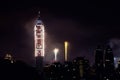 2011 100 RÃ¢â¢Â¥C Taipei 101 Fireworks Royalty Free Stock Photo