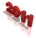 2011 3d in red and grey Royalty Free Stock Photo