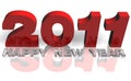2011 3d in red and grey Royalty Free Stock Photo