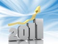 2011 - 3d Year Royalty Free Stock Photo