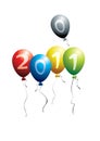 2011 balloons Royalty Free Stock Photo