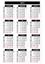 2011 calendar Royalty Free Stock Photo