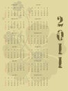 2011 calendar Royalty Free Stock Photo