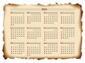 2011 calendar template Royalty Free Stock Photo