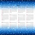 2011 calendar template Royalty Free Stock Photo