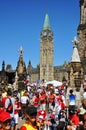 2011 Canada Day in Parliament Hill, Ottawa Royalty Free Stock Photo