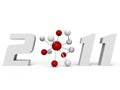 2011 International Year of Chemistry - a 3d image Royalty Free Stock Photo