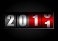 2011 New Year counter Royalty Free Stock Photo