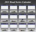 2011 road series calendar