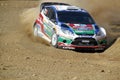 2011 WRC Rally Acropolis - Ford Fiesta Royalty Free Stock Photo