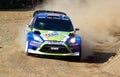 2011 WRC Rally Acropolis - Ford Fiesta RS Royalty Free Stock Photo