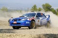 2011 WRC Rally Acropolis -Subaru Royalty Free Stock Photo