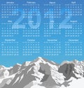 2012 calendar Royalty Free Stock Photo