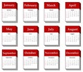 2012 calendar icon