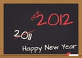 2012 chalkboard Royalty Free Stock Photo