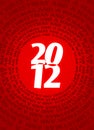 2012 christmas logo Royalty Free Stock Photo
