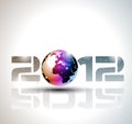 2012 happy new year celebration background