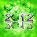 2012 Happy New Year World Globe