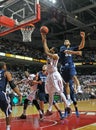 2012 NCAA Bsketball - action under the hoop